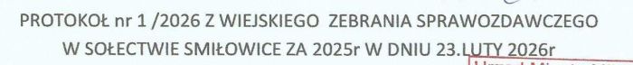 Zebranie wiejskie nr 2